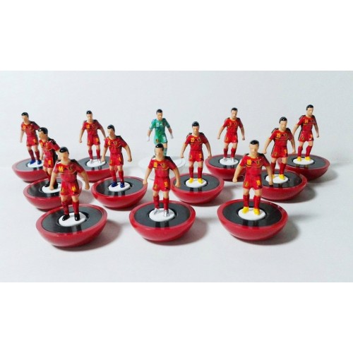 Subbuteo Andrew Table soccer Belgium 2014 World Cup Team on Lightweight Bases